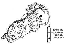  Проверка уровня масла в коробке передач и главной передаче Subaru Legacy