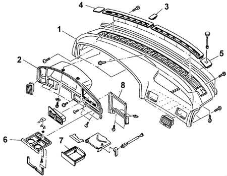  Элементы панели приборов Subaru Legacy