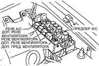  Проверка и замена вентилятора радиатора и реле Subaru Legacy